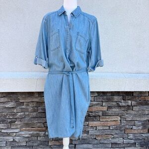 Sonoma Chambray Shirt Dress Size XL
